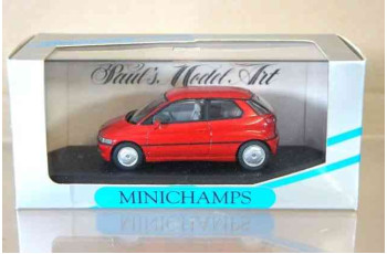 MINICHAMPS 023002 BMW E1 SALOON FINISHED IN RED/BIEGE INTERIOR