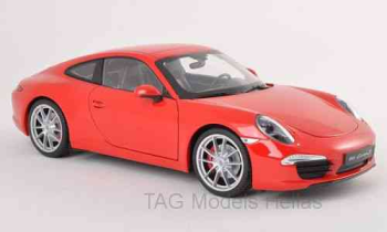 Porsche 911 (991) Carrera S red  Welly  18047RED