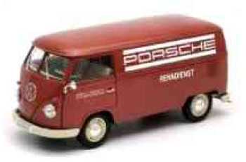 VW  T1 VAN PORSCHE RENNDIENST  1963  WELLY  18053TDR