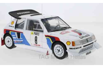 Peugeot 205 T16 E2, No.8, Monte Carlo, B.Saby/J-F.Fauchille, 1986  IXO  18RMC049C