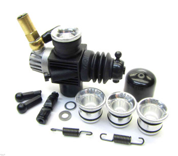 24068 Novarossi Plastic Carburettor 3.5cc 9mm 2Adjustments Reverse with Reducer 6mm. 