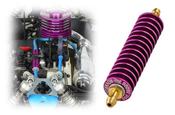 Cylindrical Viola Anodized Exhaust Gas Cooler