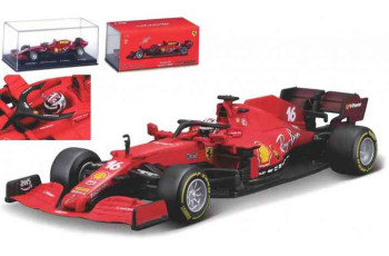 BURAGO FERRARI FERRARI SF21 No16 CHARLES LECLERC 2021 Season Car with helmet