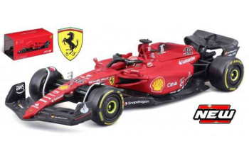 BURAGO FERRARI Ferrari F1-75 No16 CHARLES LECLERC 2022 Season Car with helmet 