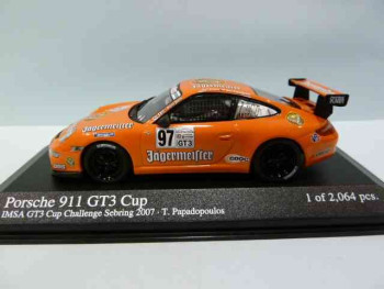 MINICHAMPS PORSCHE - 911 GT3CUP N 97 JAGERMEISTER IMSA 2007 T.PAPADOPOLOUS