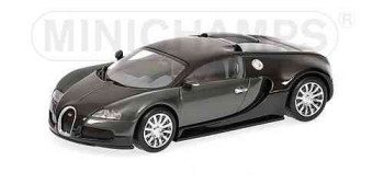 MINICHAMPS BUGATTI VEYRON – 2009 – BLACK METALLIC/GREY METALLIC L.E. 2208 pcs. 