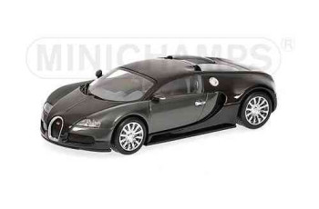 MINICHAMPS BUGATTI VEYRON – 2009 – BLACK METALLIC/GREY METALLIC L.E. 2208 pcs.