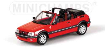 MINICHAMPS PEUGEOT 205 CABRIOLET – 1990 – RED