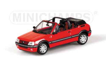 MINICHAMPS PEUGEOT 205 CABRIOLET – 1990 – RED