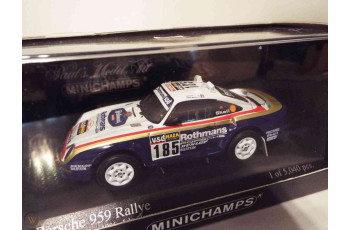 MINICHAMPS 400866285  1/43  PORSCHE 959 N 185 2nd RALLY PARIS-DAKAR 1986 ICKX - BRASSEUR