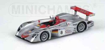 MINICHAMPS AUDI R8S AUDI SPORT TEAM JOEST RACINGWINNER 24H LE MANS 2000 BIELA KRISTENSENPIRRO