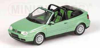 MINICHAMPS VOLKSWAGEN GOLF IV CABRIOLET 1999, GREEN METALLIC