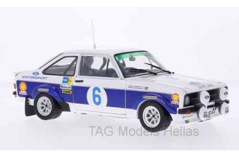 SunStar 1/18 Ford Escort RS1800 #6 B.Waldegård/H.Thorszelius Winner Acropolis Rally 1977