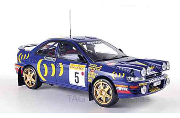 SunStar 1/18 SUBARU IMPREZA 555 - #5 C.Sainz/L.Moya Winner Rallye Monte-Carlo 1995