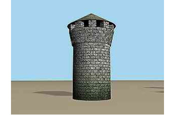 Zvezda 8511 Round stone tower