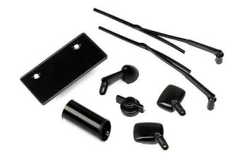 HPi 85529 Body Accessories Set (Black) [1/10 Touring Car Accessories] 