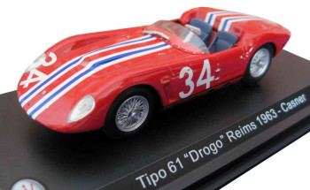 MASERATI TIPO 61 "DROGO" #34 CASNER - REIMS 1963 ATLAS ABMAS022