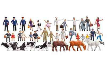 Faller Beginner’s Set Figures, 36 pieces HO