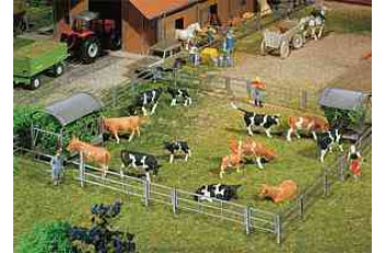 Faller Fence systems for stalls and open stable farm, 2000 mm (2 x 1000 mm) HO