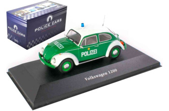 VW KEVER 1200 DEUTSCHLAND 1977 - POLICE CAR COLLECTION  ATLAS  KW01