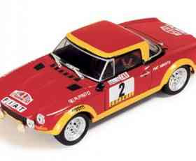 IXO  Fiat 124 Abarth #2 A.Bernacchini-R.Pinto Winner Portugal Rally 1974