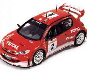 IXO Peugeot 206WRC #2 “Red” R.Burns-R.Reid Rallye Monte Carlo 2003