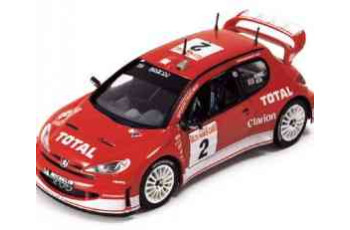 IXO Peugeot 206WRC #2 “Red” R.Burns-R.Reid Rallye Monte Carlo 2003