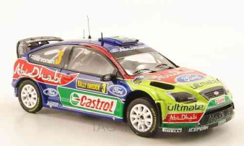 IXO Ford Focus RS WRC #3 M.Hirvonen-J.Lehtinen Winner Rally Sweden 2010