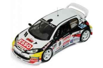 IXO  Peugeot 206 WRC #9 E.v.d.Pluym-P.Snijers Rally Ypres 2000