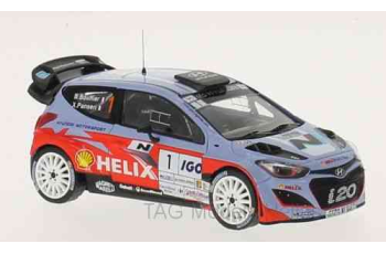 Ixo HYUNDAI i20 WRC #1 Bouffier Panseri Winner  Antibes 2014 RAM586