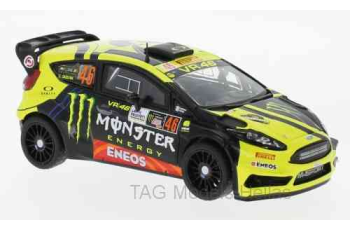 Ford Fiesta RS WRC, No.46, Monster, Rallye Monza, V.Rossi/C.Cassina, 2017  IXO  RAM658