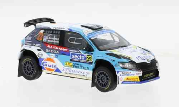 Skoda Fabia Rally2 EVO, Rallye WM, Rallye Finnland, 2022, No23, 1/43  IXO RAM867BLQ