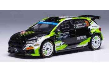 Skoda Fabia Rally2 No23 Rallye Monte Carlo 2023 Solberg/Edmondson IXO RAM889