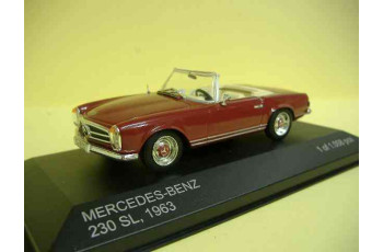 WHITE BOX Mercedes-Benz 230SL Roadster, 1963 (Maroon).