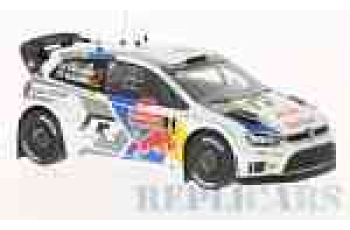 WHITE BOX WBR024 VW Polo R WRC, No.2,  Rallye Sweden, Latvala/Anttila, 2014